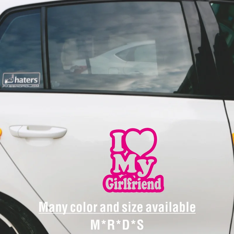 I love My Girlfriend Vinyl Decal Car Sticker Diesel Car Styling Black/Laser #34