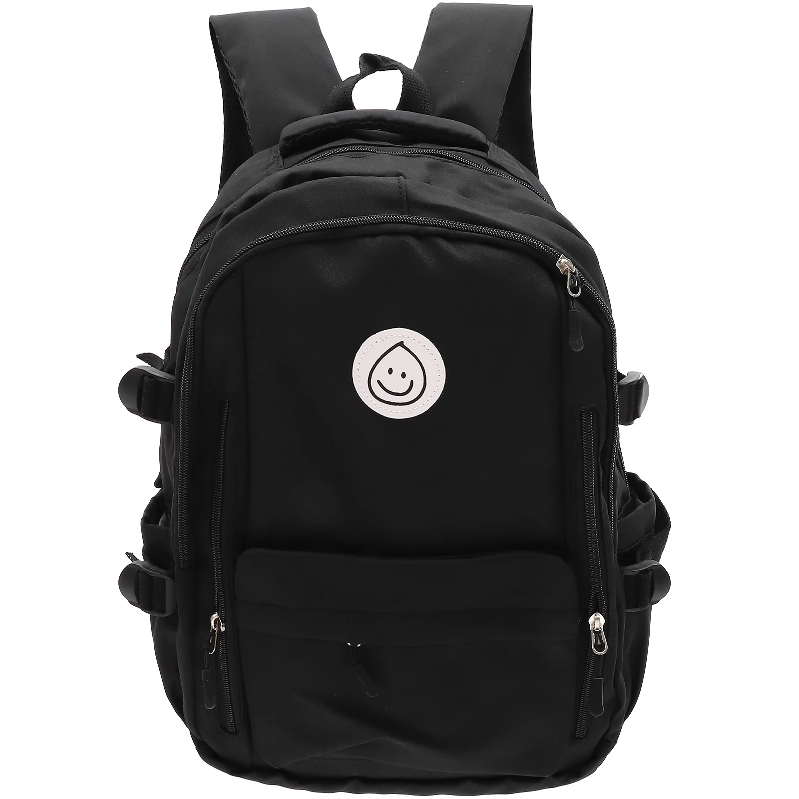 1Pcs Student Backpack Large Capacity Nylon Schoolbag Double Side Pockets Organizer Bag Outdoor Storage Bag for Books Stationery