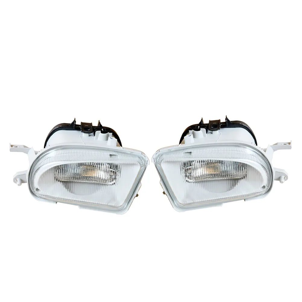 #40I (White & Gray)2Pcs Car Front Fog Light for Benz W210 E200 E220 E240 E280 E300,Automotive Parts & Accessories