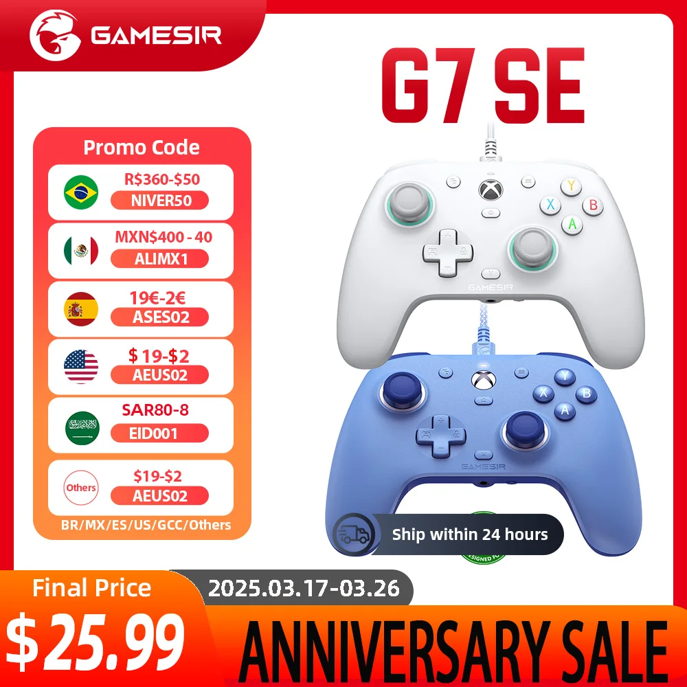 GameSir G7 SE – Der ultimative Xbox Gaming Controller für Serien X, S und One im Test