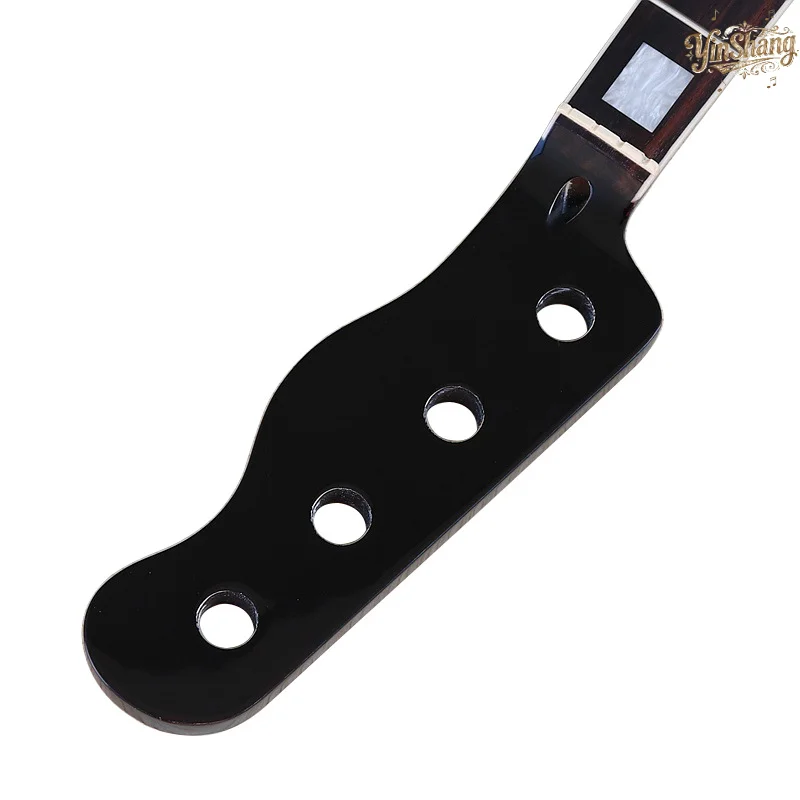 

20 fret Black Glossy Canadian Maple Bass Neck 6.4 Wide diy Electric Bass Assembly Parts