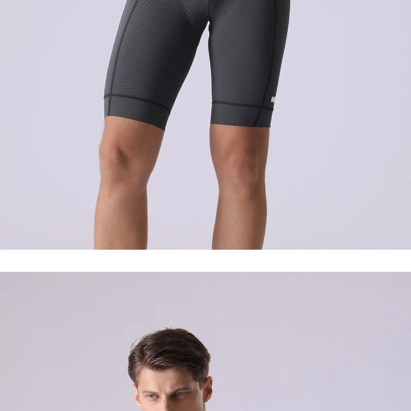 MKEW Herren-Radtrikot-Shorts mit hoher Taille, Sommer-Fahrradshorts mit stoßdämpfendem Polster, MTB-Fahrradbekleidung für bequemen Komfort – Detail 19