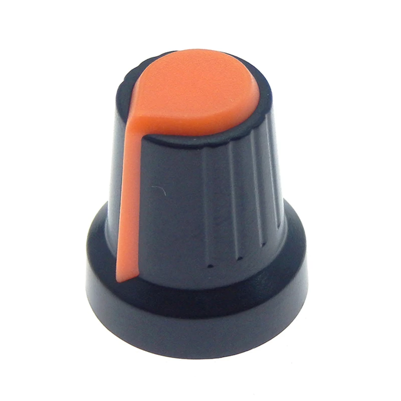 10Pcs WH148 Potentiometer Switch knob Cap Plastic Knob Plum Handle 15X17mm AG2 Handle 6MM BLACK RED YELLOW ORANGE WHITE