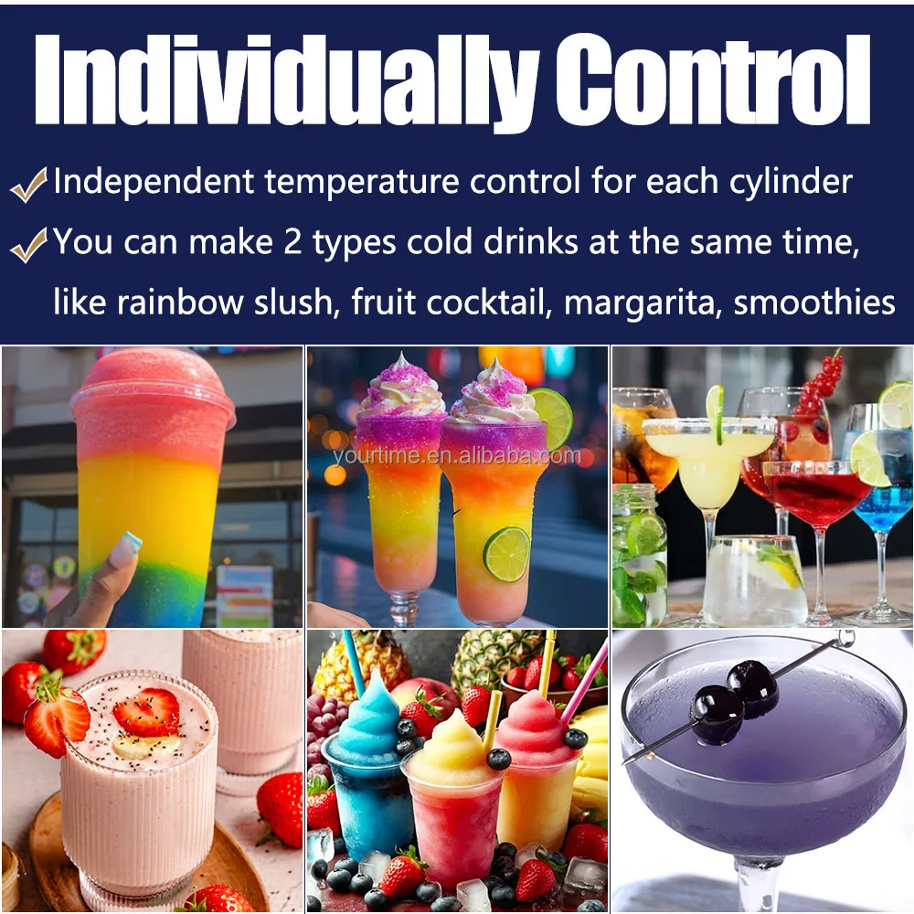 Single Flavor Margartia Slush Machine Bench Top Portable Cocktail Maker Machine Multi-functional 1 Tank Milkshake Dispenser