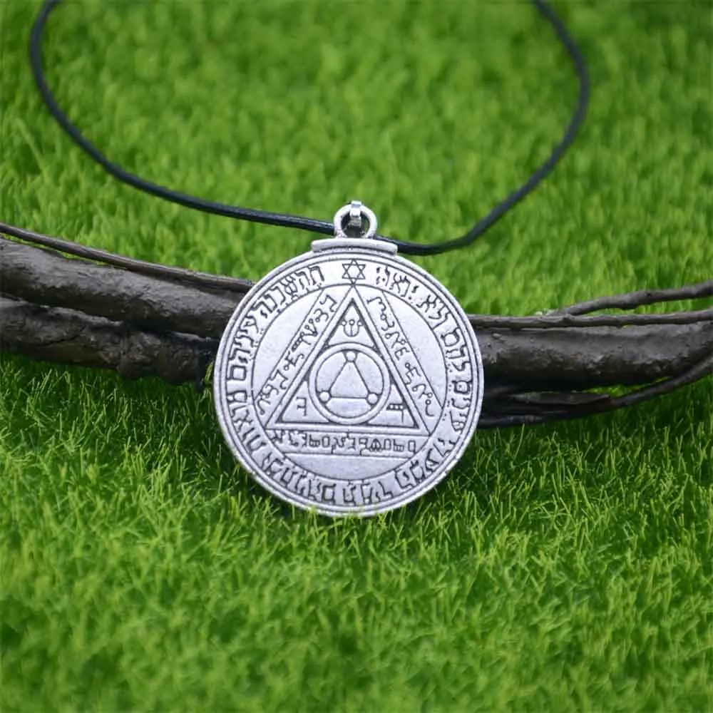 Nostalgia Pentacle Of The Sun Talisman Key Of Solomon Seal Pendant Necklace Hermetic Enochian Kabbalah Jewellery image 2