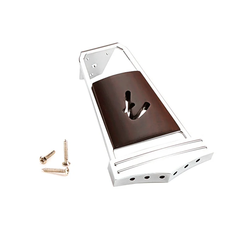 

YHVC-6 Strings Vintage Jazz Guitar Bridge Tailpiece for Electric Guitar Replacement Parts with Mounting Screws