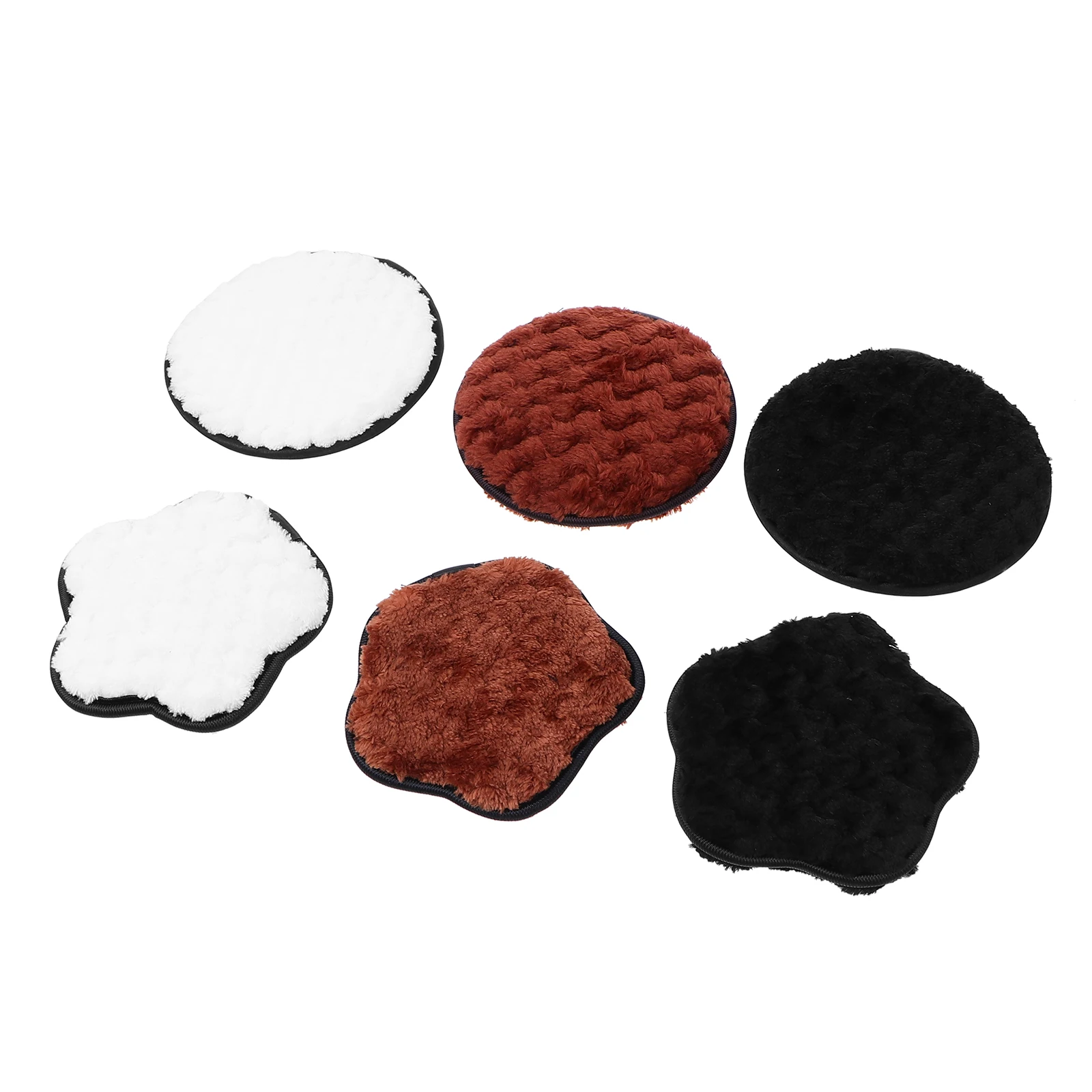6pcs 페이셜 클리닝 패드 부드럽게 각질 제거 불순물 제거 딥 클린 모공 오일 스킨 케어 도구 메이크업 리무버 스폰지 퍼프