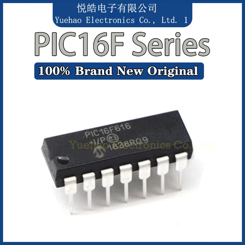 PIC16F505-I/P PIC16F526-I/P PIC16F616-I/P PIC16F630-I/P PIC16F636-I/P PIC16F676-I/P PIC16F688-I/P IC Chip DIP-14