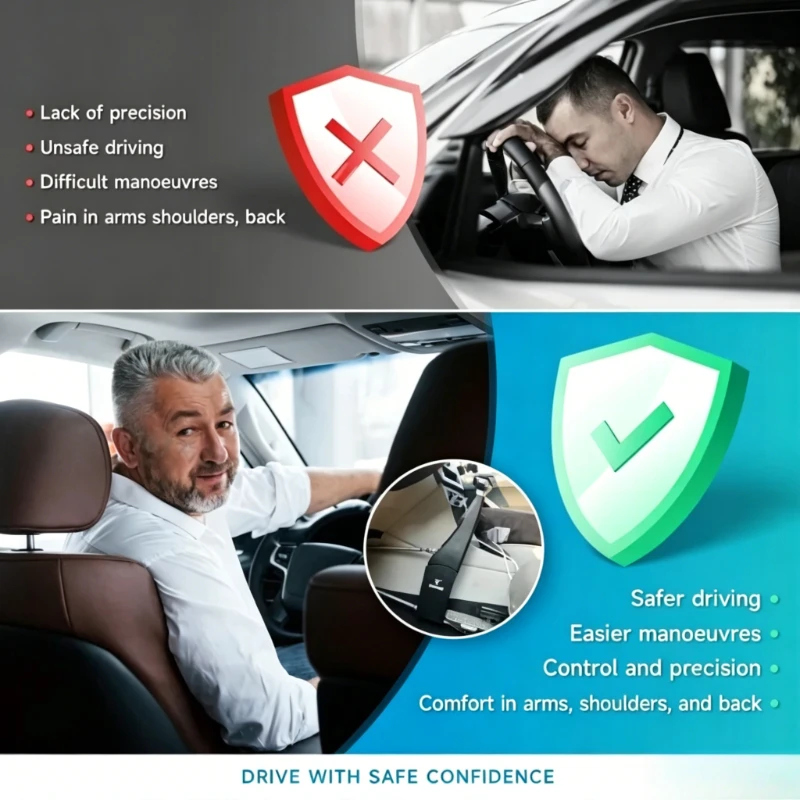 Handicapped Hand Control for Disabled Drivers Automotive Driving Assistance Push-pull Control Brake Throttle