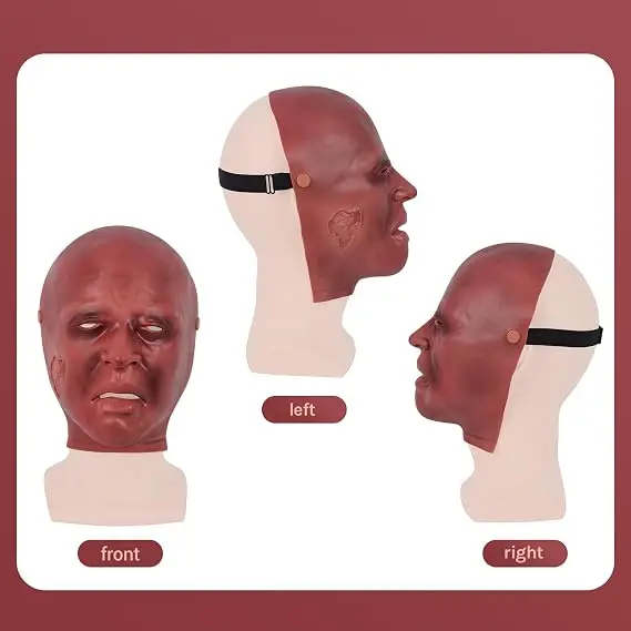 Wearable Mild Burn Wound Face Model Simulation Facial Trauma Pathology for Military First Aid Training Medical Student Education