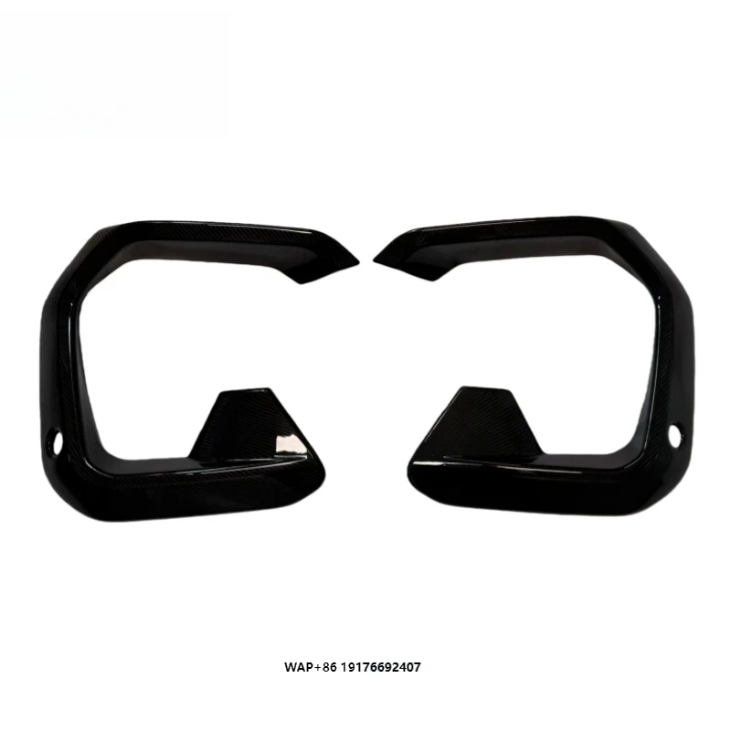 

Carbon Fiber Front Bumper Head Fog Lamp Light Trims for F96 X6M Eyebrow Cover Decoration