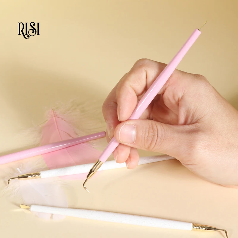 RISI Eye Lash Lift 2 In 1 High Quality Lash Lift Tools Stainless Steel Lash Isolator Pink White Lash Lift Separator