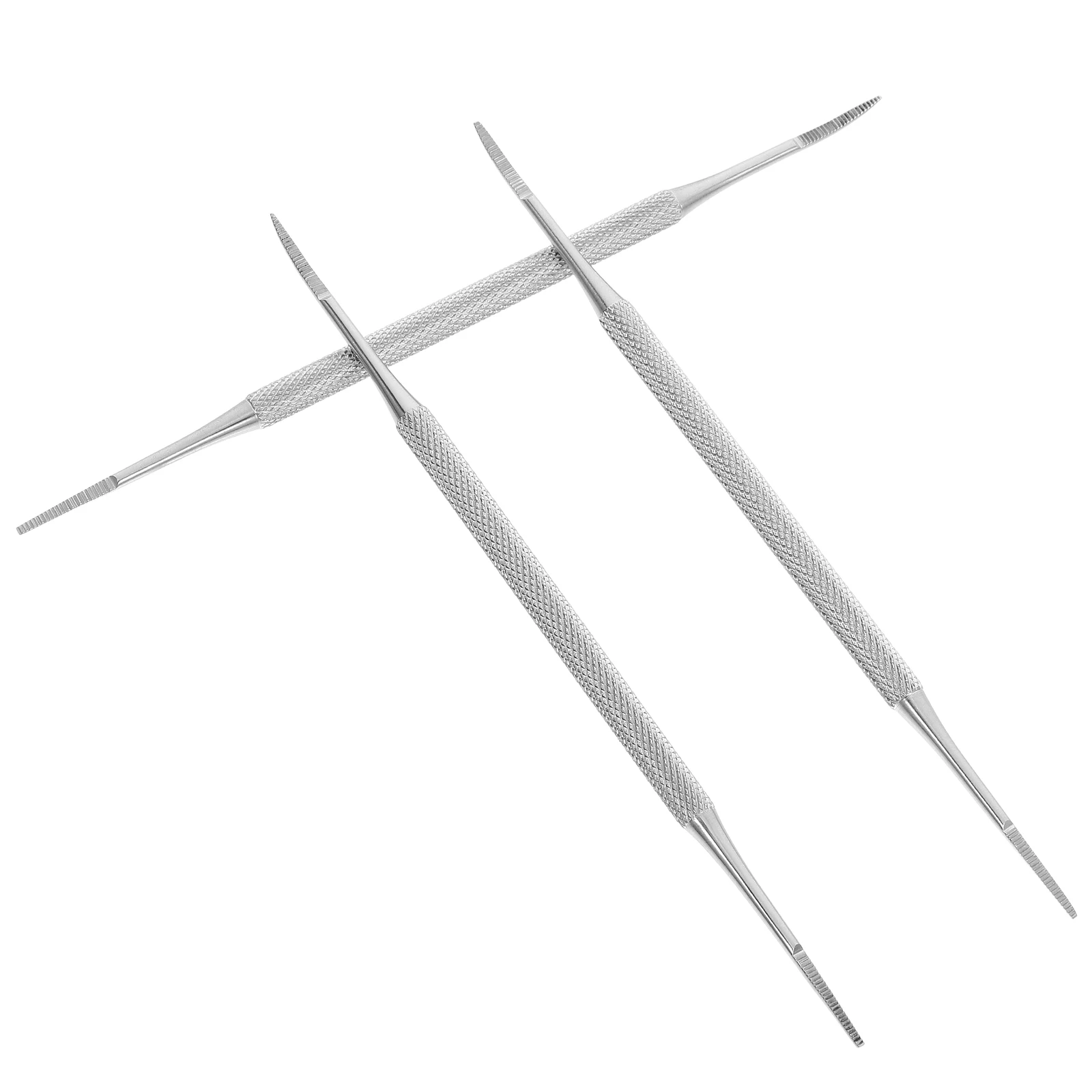 

3 Pcs Nail Tools Stainless Steel Double Sided Toe Nail Care Foot Ingrown Files Cleaning Instrument Pedicure Set