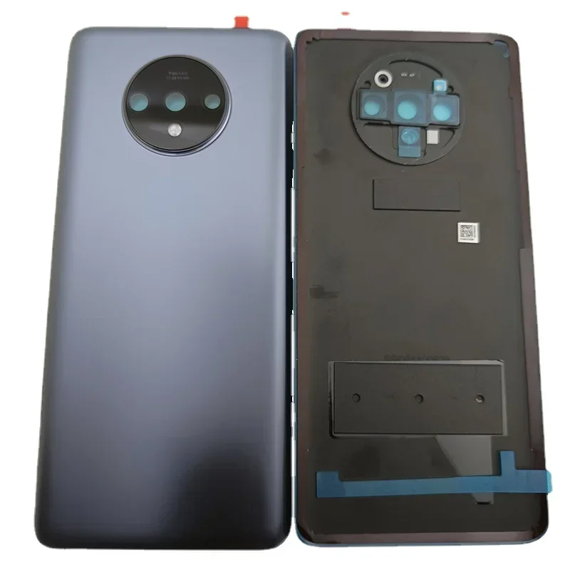 For Oneplus 7T Glass Back Battery Cover Door Panel Housing Case Replacement Parts For OnePlus7T HD1901 HD1903 With Camera Lens