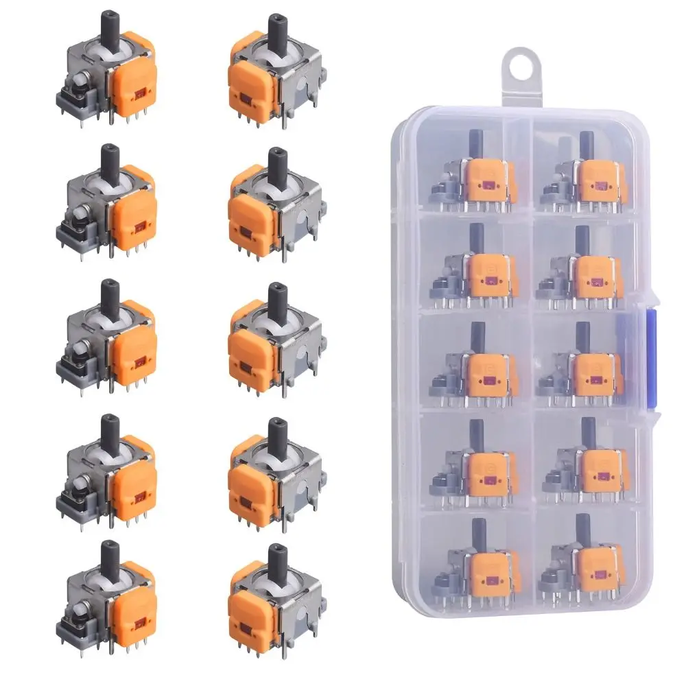 10 peças módulo de joystick de efeito hall sensor analógico 3d 4a geração gaming rocker substituição acessórios de alta precisão para ps5