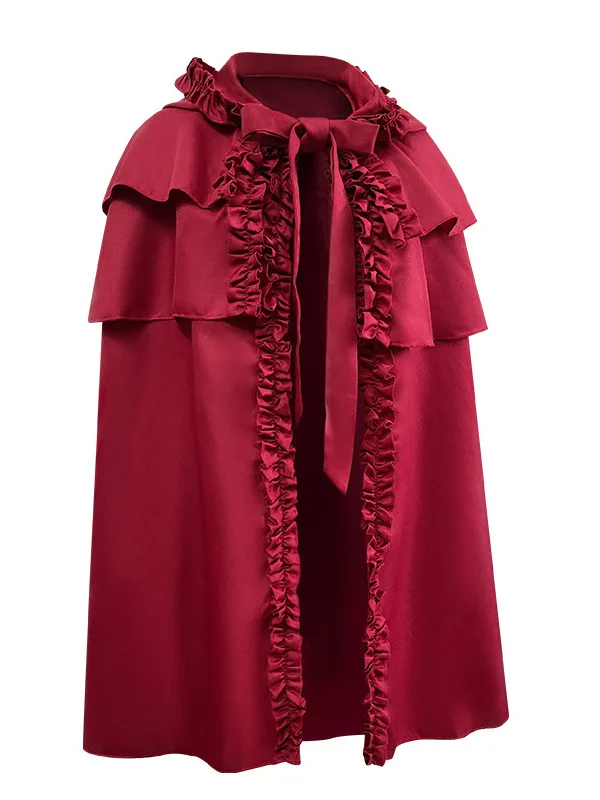 

Summer New Adult loween Cos Little Red Riding Hood Costume Par Role Play Coat for Men And Women Red Riding Hood Outfit