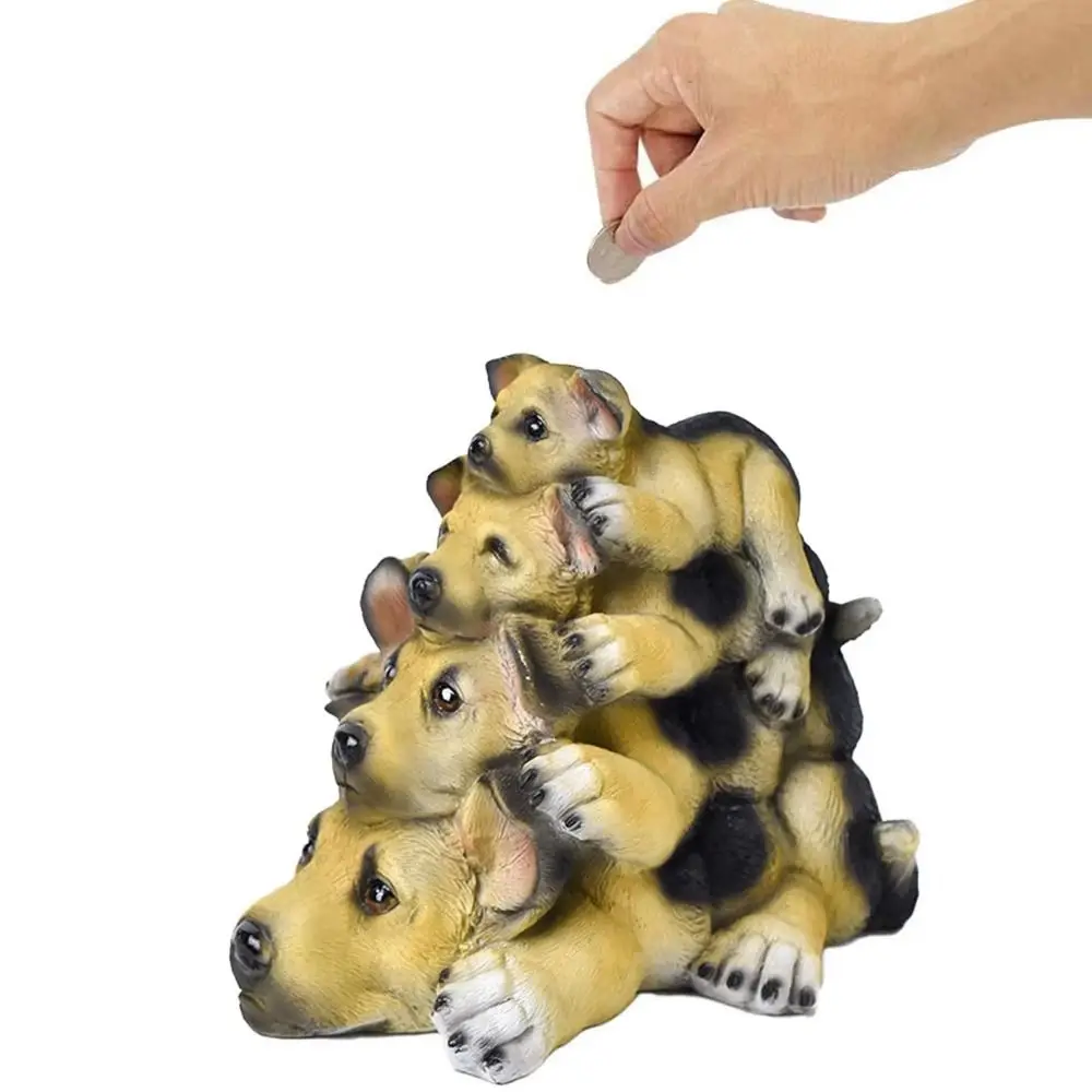 Tanque de poupança cão cofrinho decorativo grande capacidade caixa de poupança animal openable dos desenhos animados caixas de dinheiro mesa