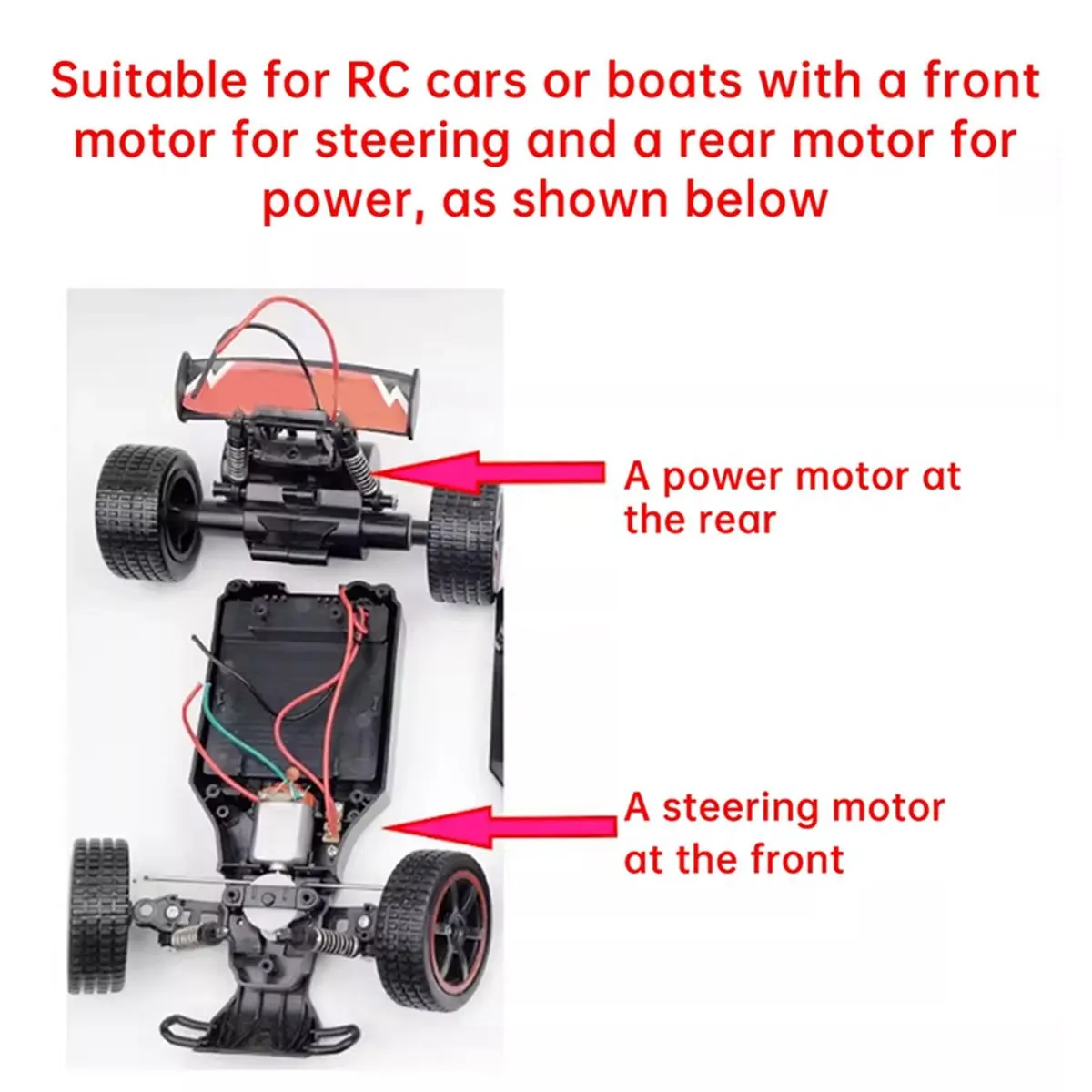 B21B 2.4G Four-Channel Remote Control Kit for DIY Toy Cars Boats Robots with Type-C Charging Long Range Up Stable Connection