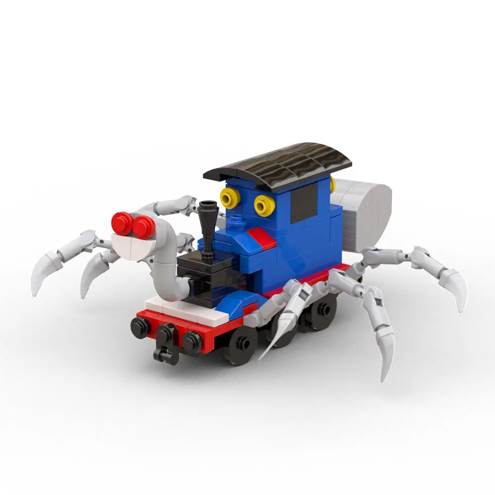 Small Train Model with Spider Feet 198 Pieces from Horror Video Game MOC Build