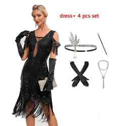 Adult Women Girls 20s 80s Party Dress Costume 1920 s Vintage Gatsby Aleta Flecos Arte Deco Vestido Plus Size 3XL