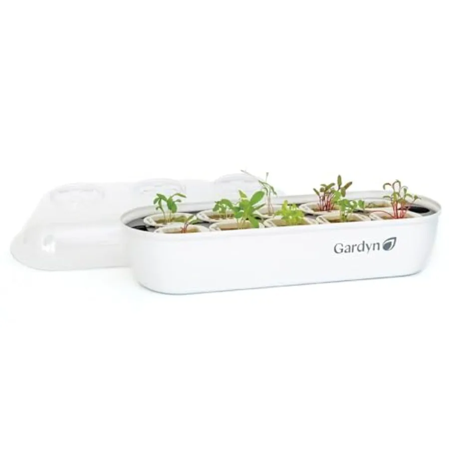 

Indoor Germination Hydroponic Growing System for Seed Starter Tray with Vertical Garden Planters and Microgreens Kits in Black