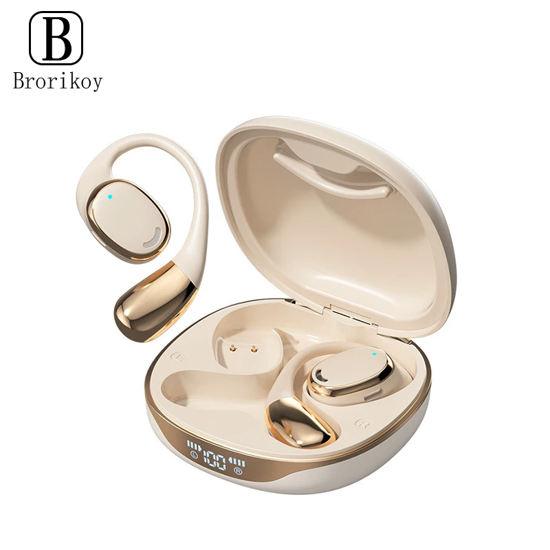 Wireless Bluetooth Headphones HiFi 9D Stereo Bluetooth 5.0 Earphone Open Ear True Wireless Headphone for Gaming sports Running