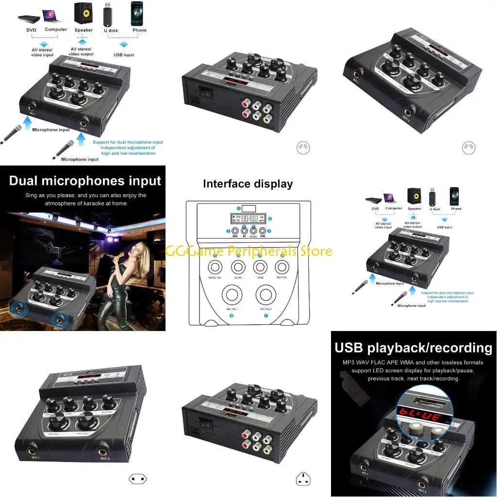 U55B MF108 Portable Mixing Unit with Separate Mix Adjustments For Multiple Devices