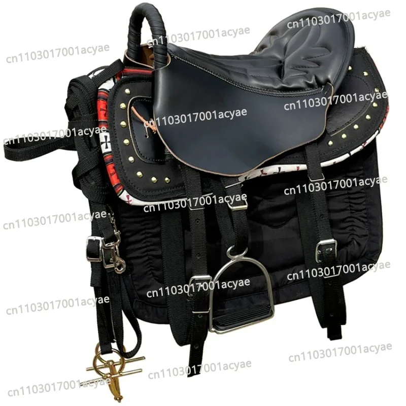 Large Saddle Full Set of Mongolian Saddle and Horse Gear New Cowhide Saddle Fine Equestrian Supplies