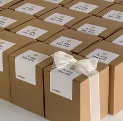 Kraft Paper Box Candle Lipstick Perfume Cosmetics Cake Candy Gift Packaging Wedding Birthday Party Favor DIY Biscuit Baking DIY