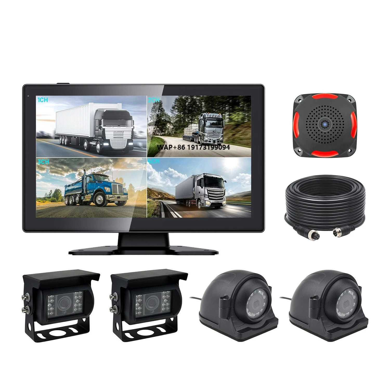 

1080p AHD Reverse Mirror 24ghz Blind Spot Detection System for Truck Car Ahd Reversing