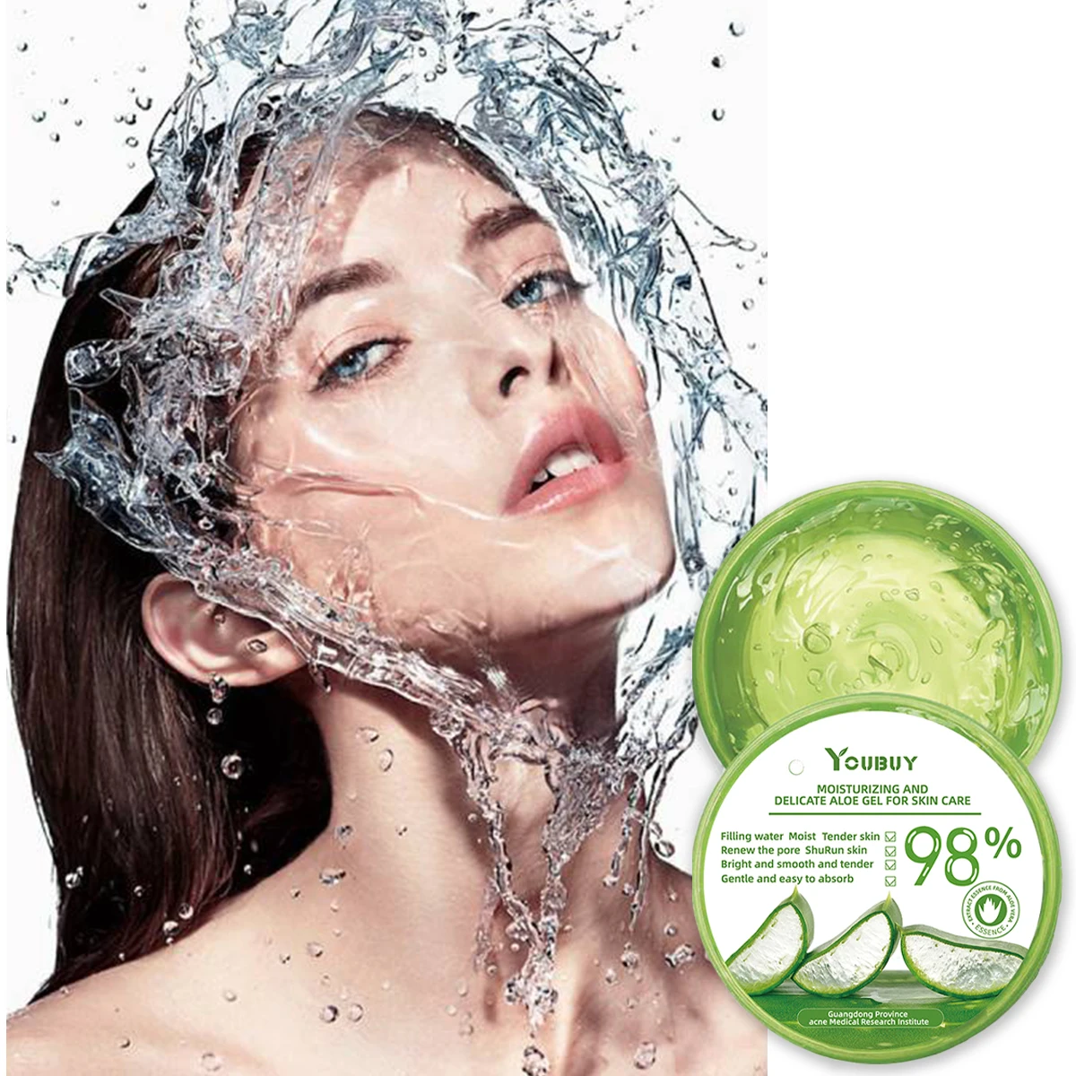 Youbuy Aloe Gel Gel Moisturizing Facial Brightening Skin Care Product