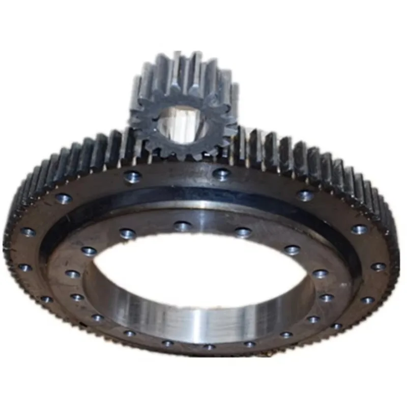 China Factory Price Slewing Ring External Gear with Pinion Gear Cross Roller Feature for Construction Machinery Farm Industries