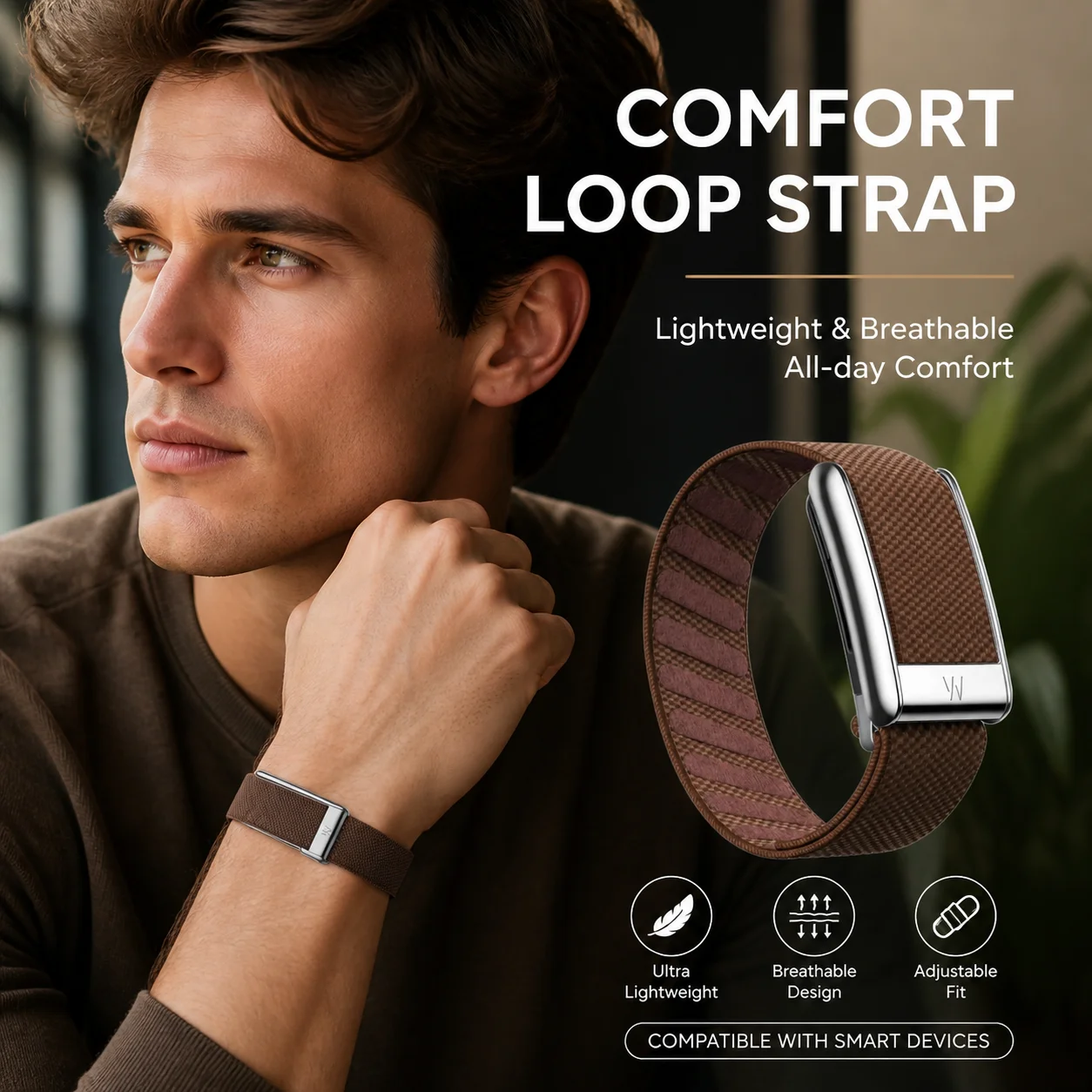 Whoop Replacement Strap Nylon Woven Elastic Band Metal Frame Wristband Smart Fitness Tracker Sport Bracelet 4.0 5.0 MG