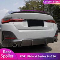 Carbon Fiber Car Rear Trunk Spoiler Wings Boot Lid Wing Lip For BMW 4 Series I4 G26 M Sport 430i 440i 2021 2022