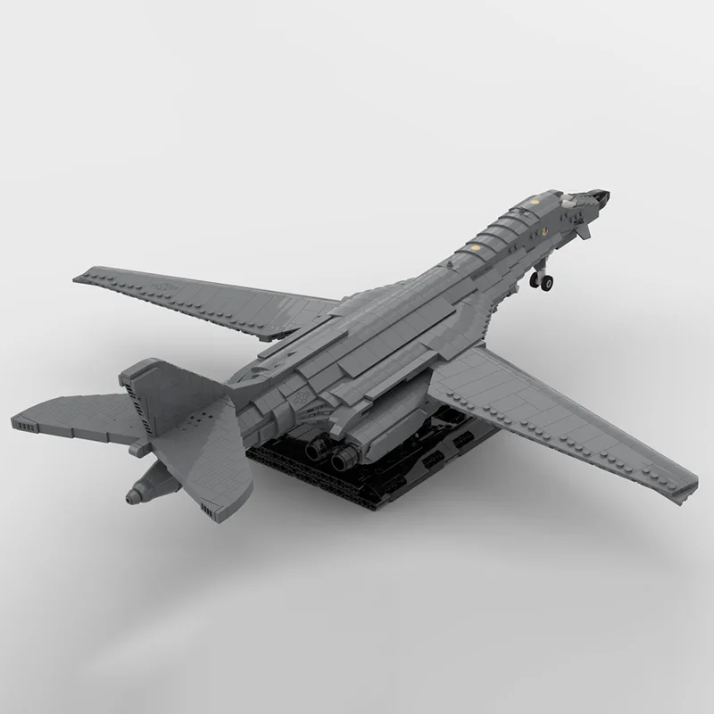 MOC Moderne Flugzeuge Maßstab 1:72 B-1B Lancer Supersonic Teppich Bombing Fighter Modell Montage Bausteine Spielzeug kinder Geschenk