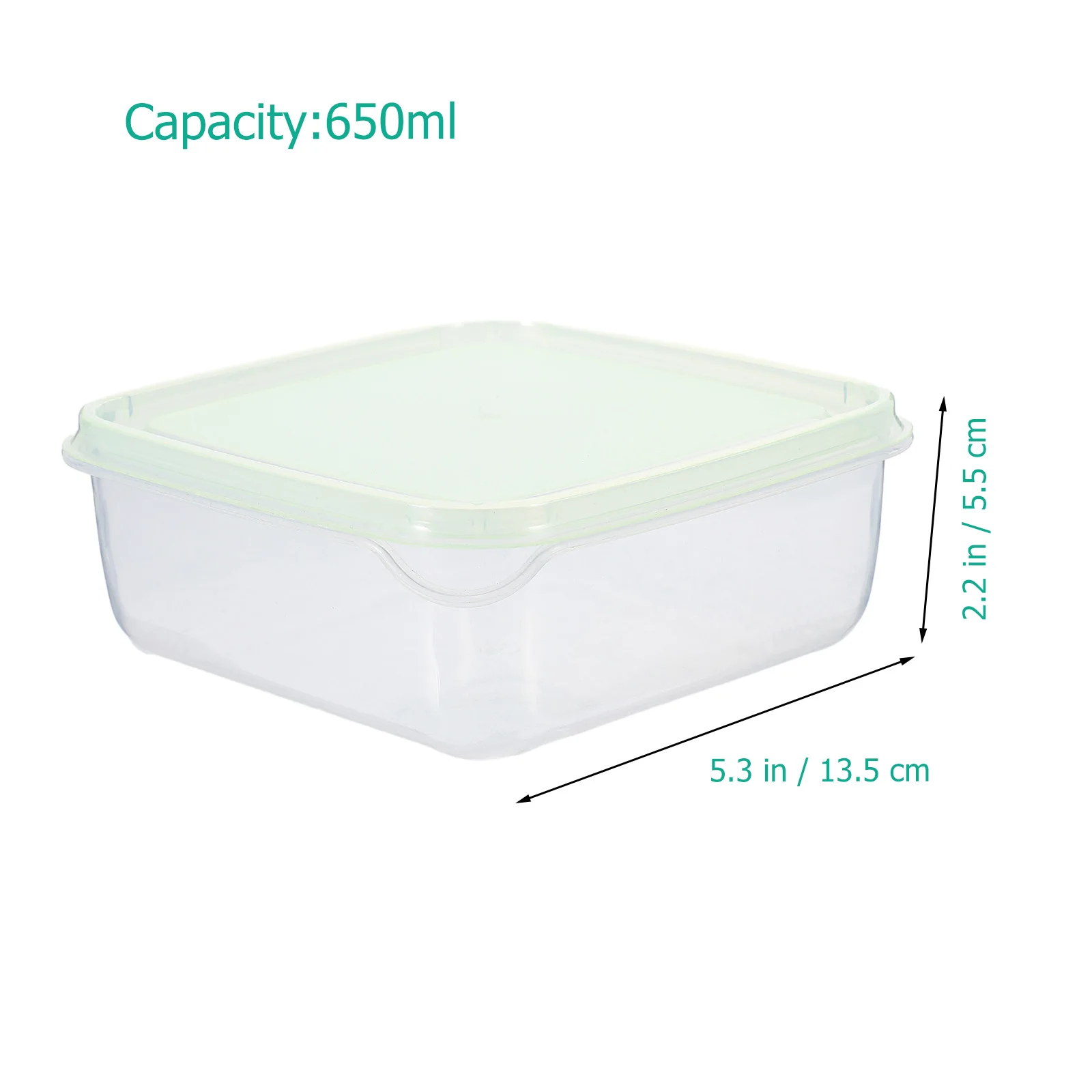 

2pcs Cheese Storage Box Fresh Keeping Food Boxes Large Fruit Butter Slices Holder Kitchen Refrigerator Containers Reusable Pp