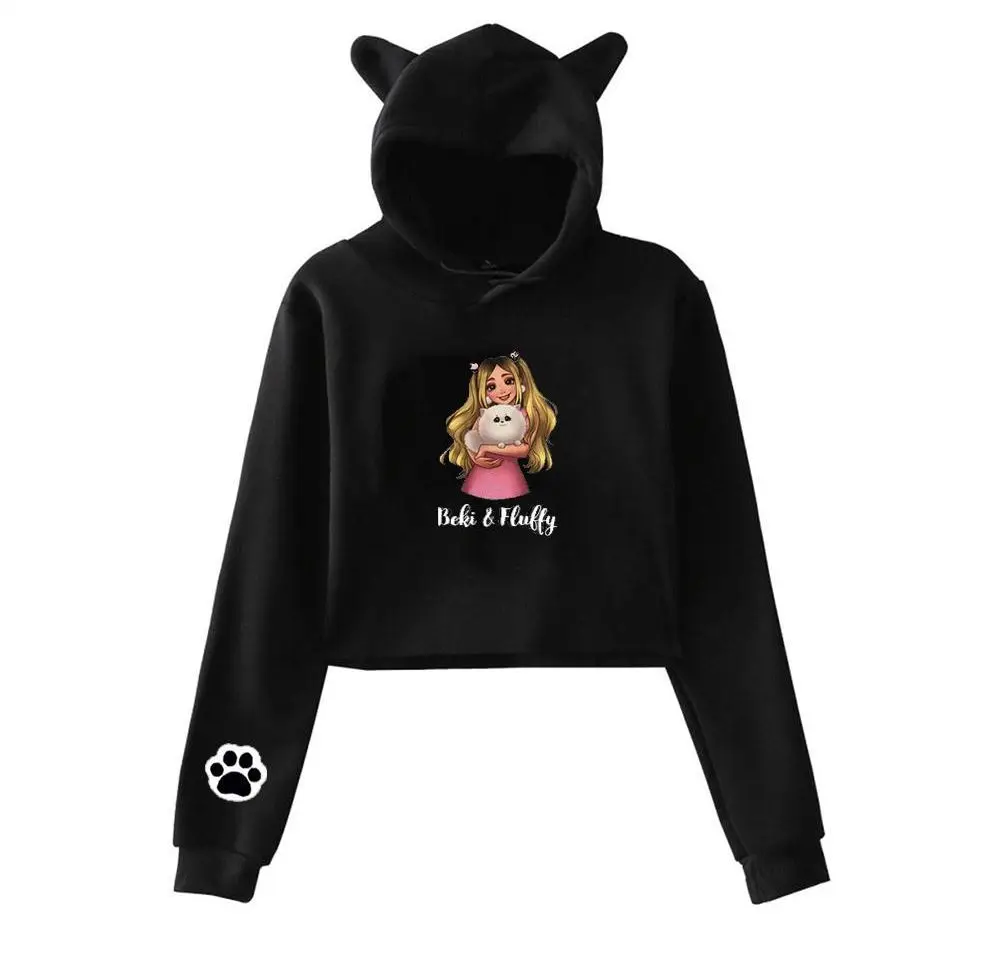 

2022 Rebekah Wing Merch Beki Fluffy 2D Fashion Cat Ears Top Women Hoodies Sweatshirt Sexy Girl Y2K Kawaii Girl Hoodie Coats