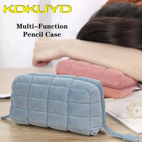 1 estuche de lápices multifunción KOKUYO japonés, estuche de cosméticos de gran capacidad para volver a la escuela, estuche de lápices Kawaii, papelería