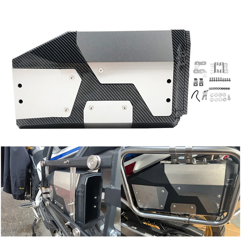 Motorcycle Carbon look Aluminum 4.2 Liters Toolbox Fit For BMW R1250GS R1200GS LC ADV F750GS F850GS 2004-2023 2021 2022