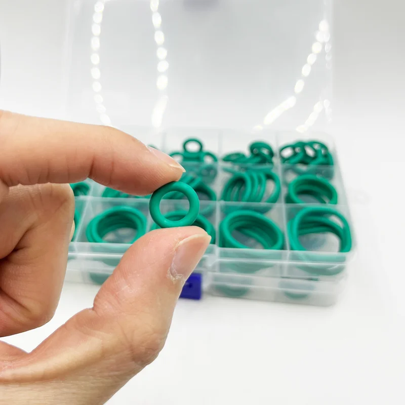 FKM O-Ring Grüne Fluorkautschuk-Gummi-Dichtung O-Ring CS1,5/2,0/2,4/3,1 mm Ölbeständiges, säure- und alkalibeständiges O-Ring-Set – Detail 8