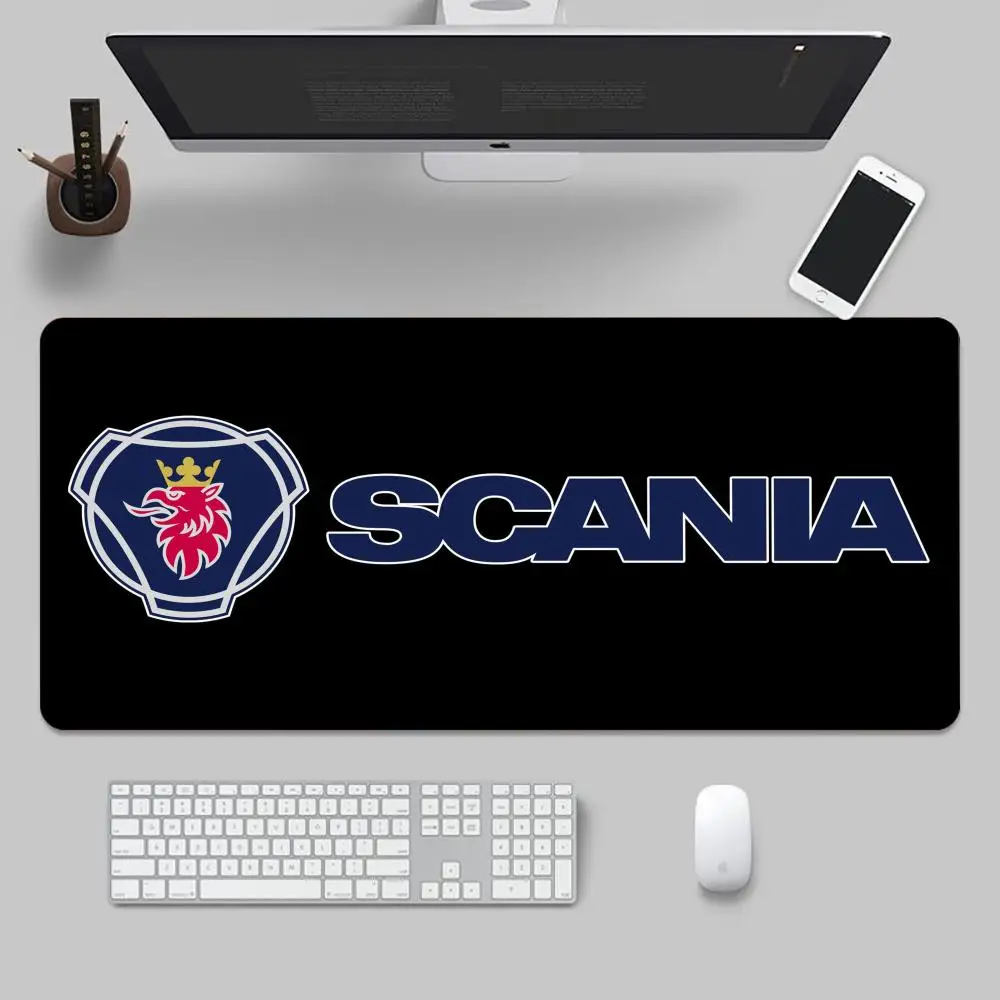 S-SCANIA Mouse Pad Tapetes de Mesa Teclado, Borracha Kawai, Tapete de Mesa Antiderrapante, XXL90x40cm