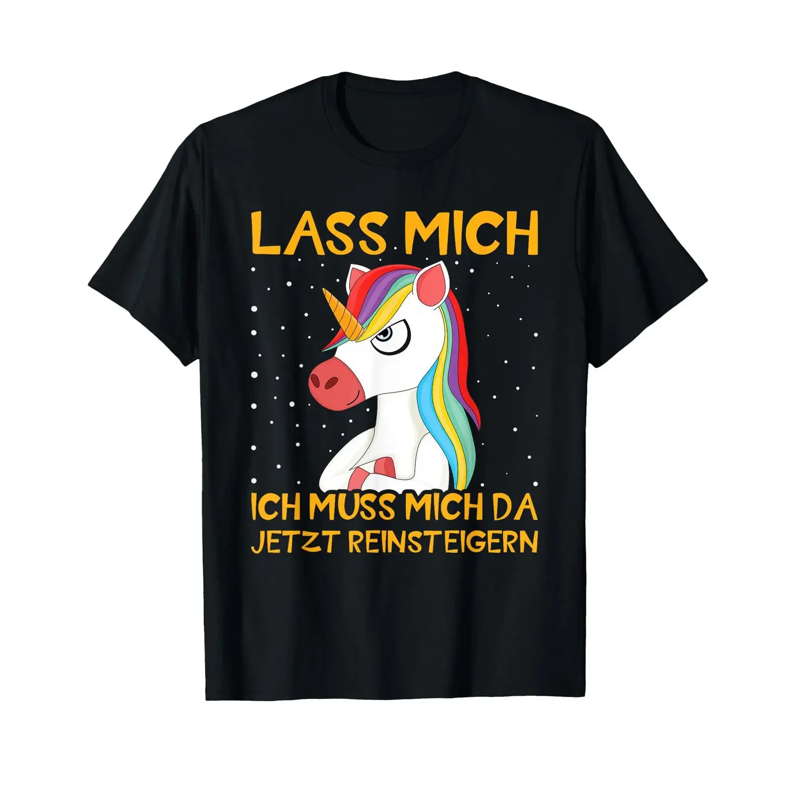 Unicorn Let Me I Need to Get Excited About This T Shirt vintage Washed Soft homme Stylish Versatile Casual Stretched graphic