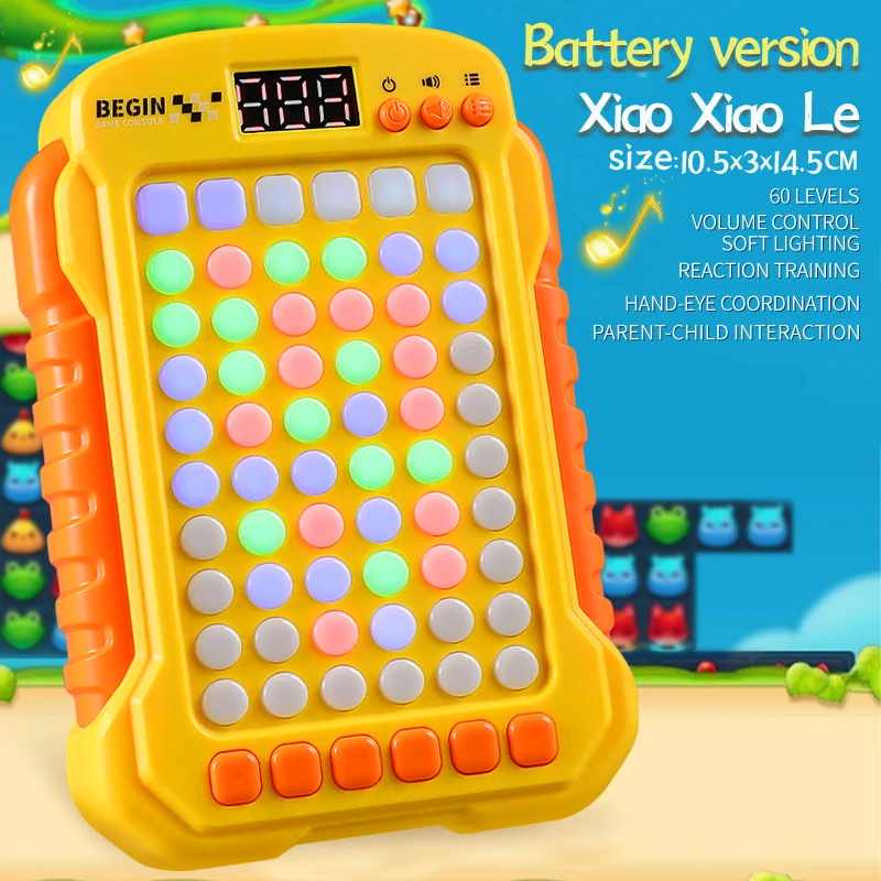 ของเล่นบรรเทาความเครียดพร้อมไฟและเสียงเพลง คอนโซลเกมแก้ปัญหาปริศนาพร้อมดนตรีและไฟช่วยลดเวลาในการเดินทาง