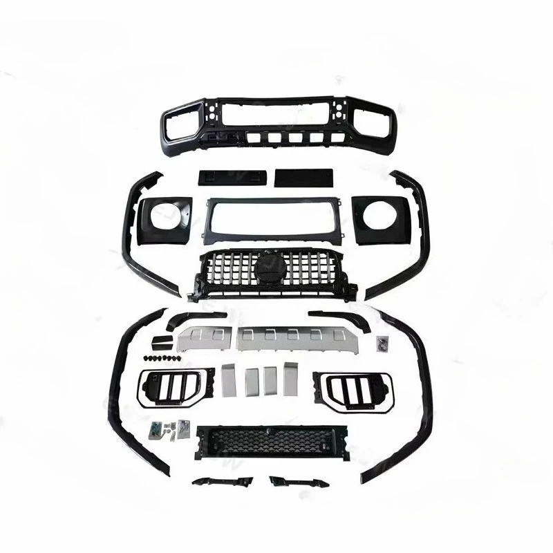 

Reli For 2018+Mercedes Benz G-Class 464 Upgraded 465 AMG Front Bumper Special PP Plastic Front Bumper Grille Wheel Arches