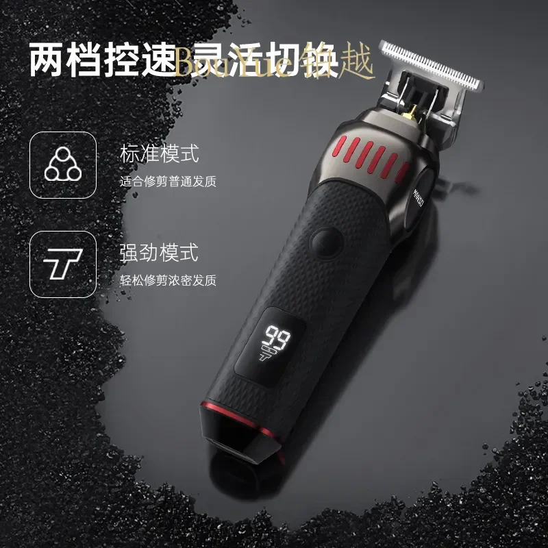 for 3-in-1 Electric Hair Clipper Men Grooming Kit Push Cut Trimmer Engraving Oil Head Styling Shaver Whitening Device