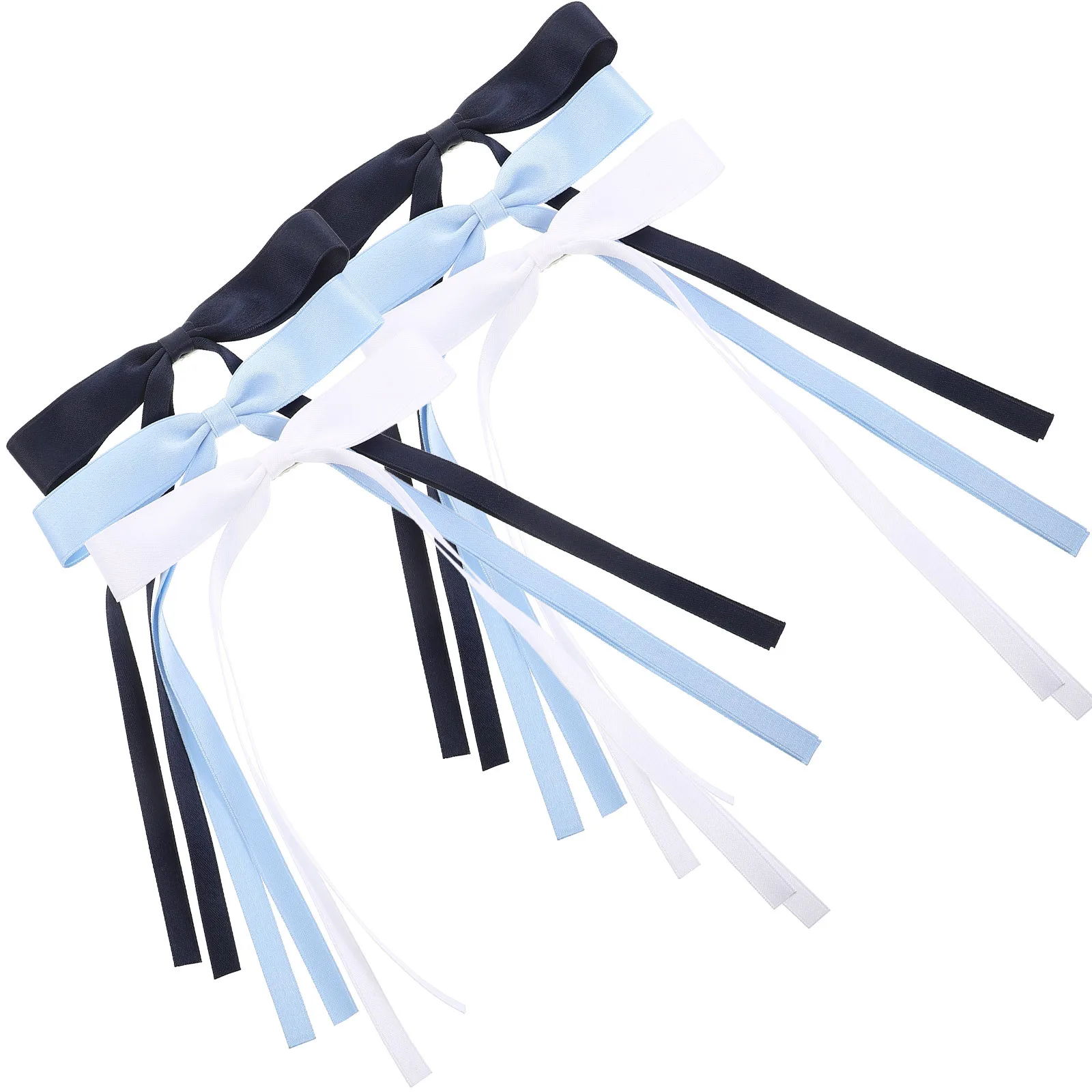 

Набор из 6 заколок-бантиков для женщин: модные бантики для волос с лентой, маленькие заколки-бантики для повседневного и торжественного образа