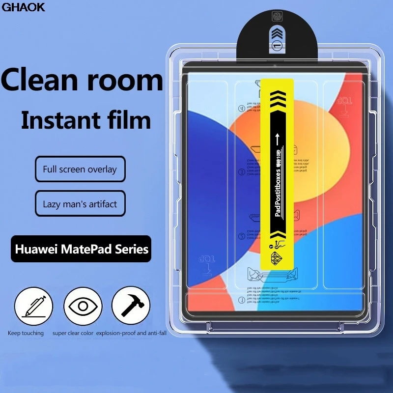 Auto Alignment Kit Tempered Glass For Huawei MatePad 12 X 2024 Pro12.1 Air12 SE 11 11.5 S Air 11.5 11 PaperMatte Pro11 SE 10.4