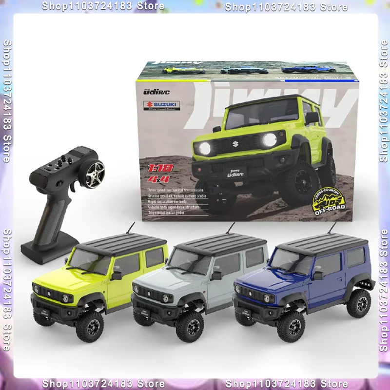 

UDIRC UCX2402 для SUZUKI JIMNY RTR 1/18 2,4g полноприводный Радиоуправляемый автомобиль Rock Crawler внедорожник для скалолазания со светодиодной подсветкой полный пропорциональный автомобиль