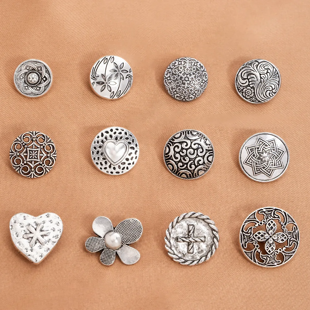 

Тибетское серебро, ретро-сплав, аксессуары для одежды в этническом стиле, ювелирные аксессуары своими руками, пуговицы и аксессуары