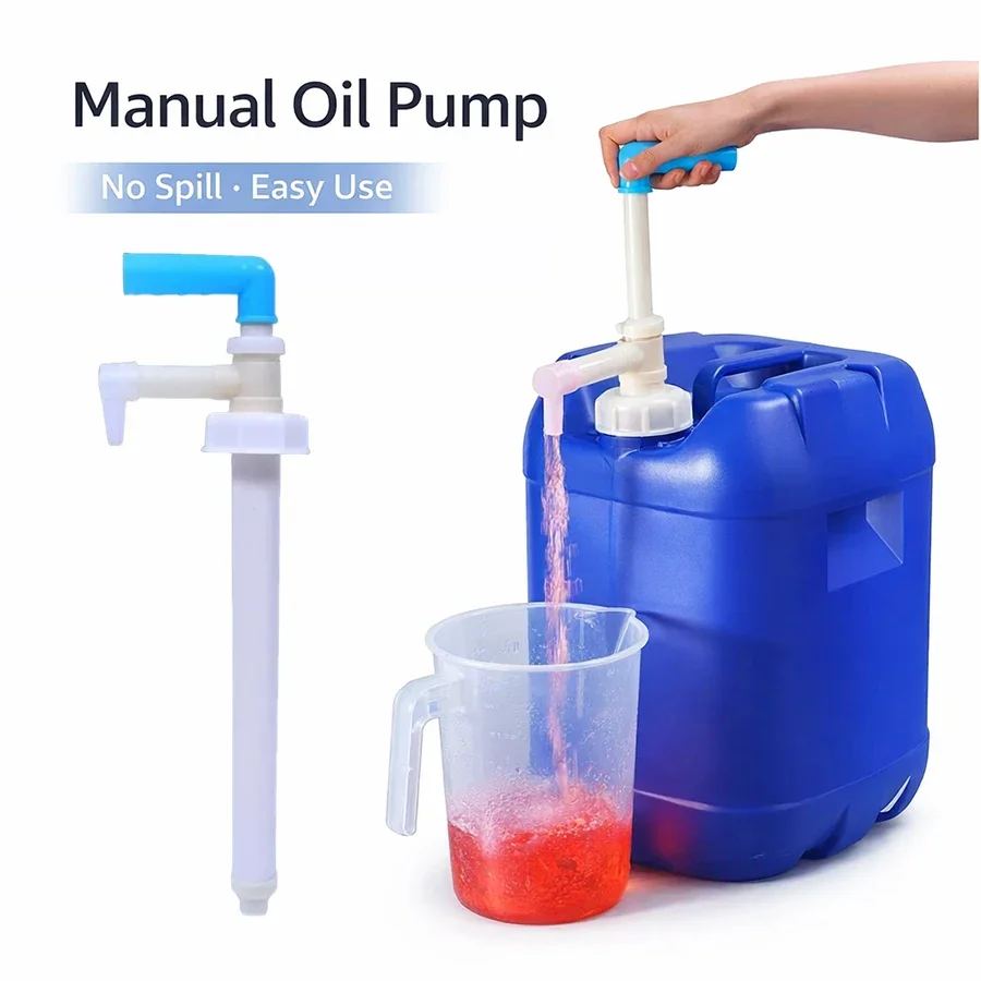 Bomba de Transferencia de Aceite, Bomba Manual de Combustible, Bomba de Líquido de Plástico Reutilizable con Prevención de Reflujo, Accesorio Automotriz para Autos, Camionetas y SUV